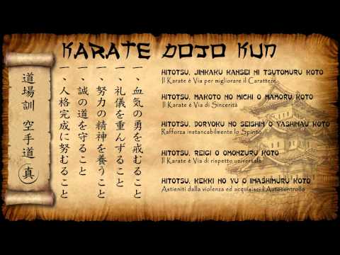 Karate Dojo Kun - pronuncia e traduzione